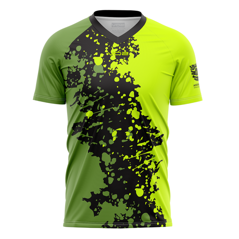 VO2 Splash modern pattern custom football kit design 3D mockup